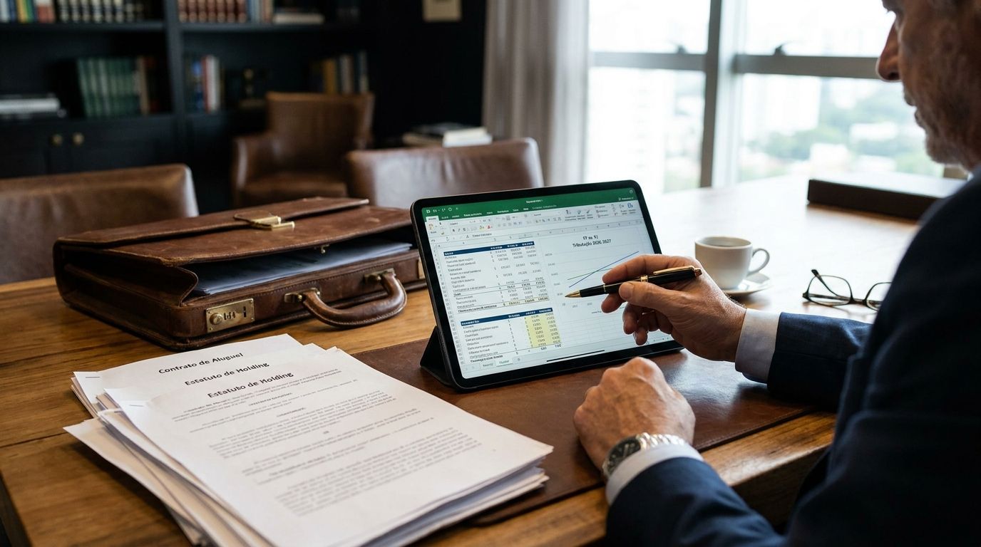Aluguel PF vs. Holding Imobiliária: Otimize Tributos em 2026 e 2027