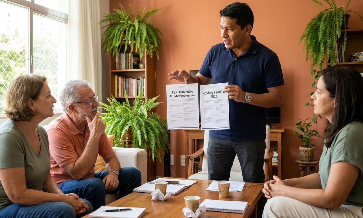 ITCMD e Holding Familiar 2026: PLP 108/2024 Encarece Planejamento Sucessório