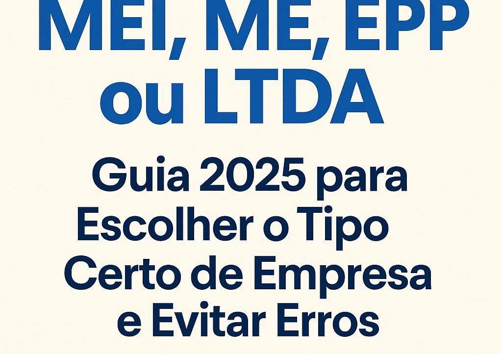 como escolher o tipo de empresa