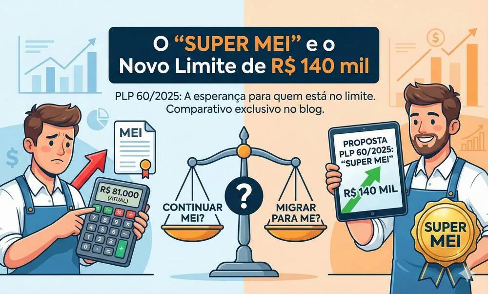 Proposta de aumento do limite do MEI para 140 mil reais com o super mei