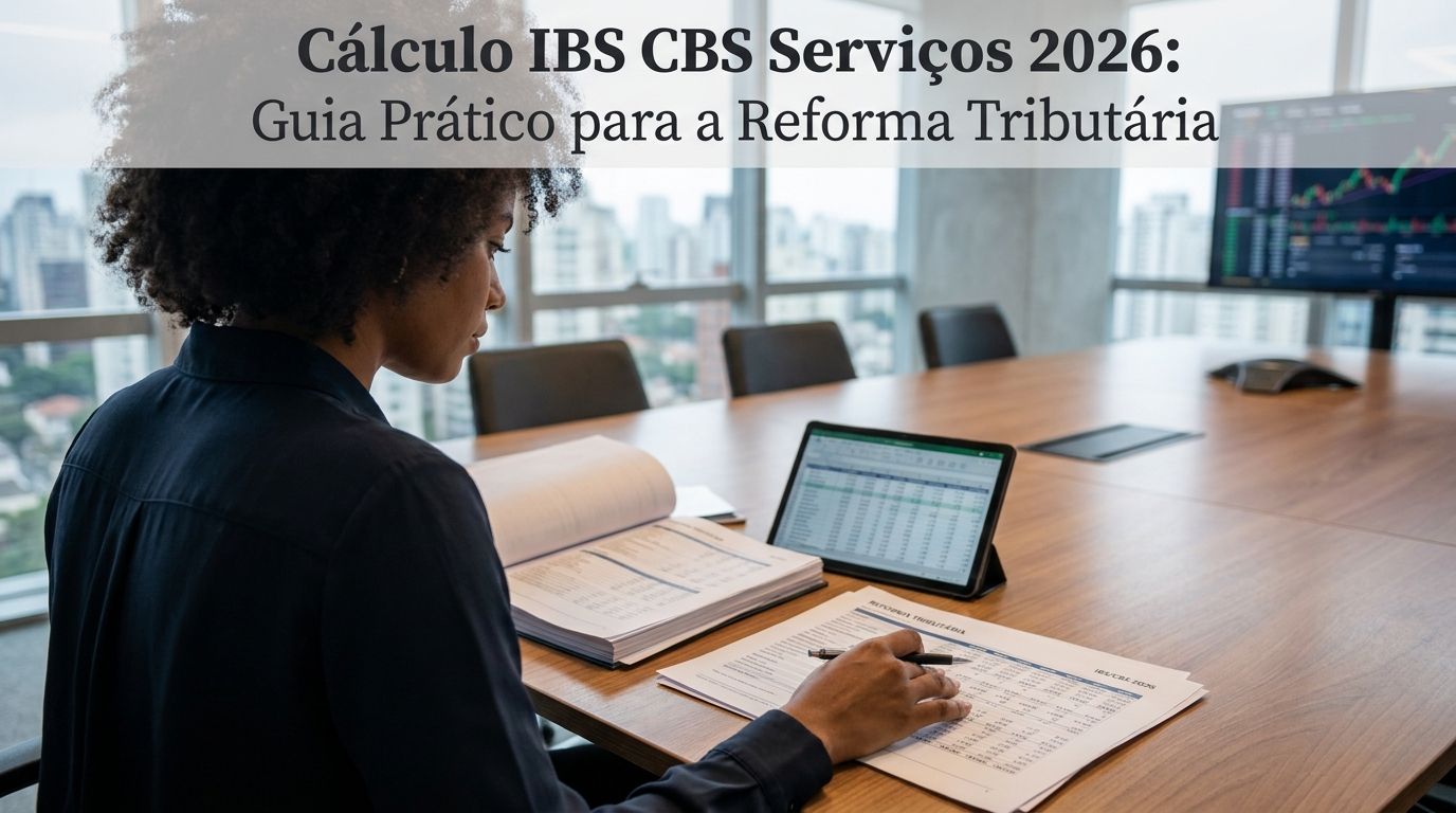 Cálculo IBS CBS Serviços 2026: Guia Prático para a Reforma Tributária